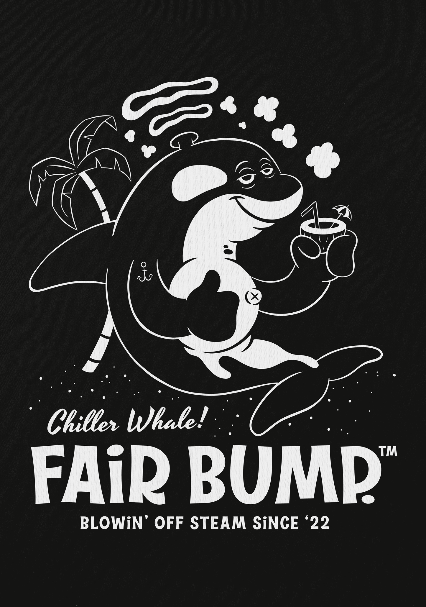 Chiller Whale (Black Tee)