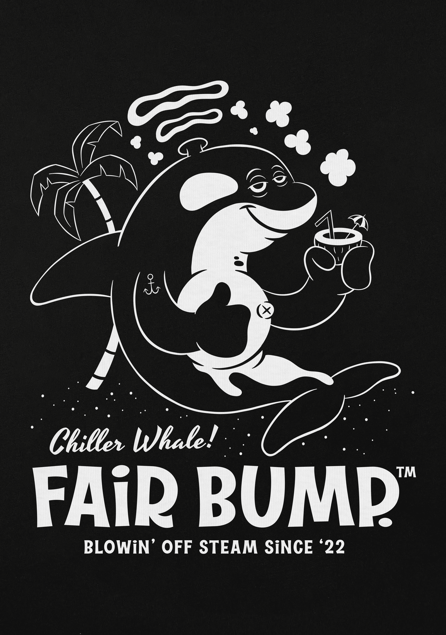 Chiller Whale (Black Tee)