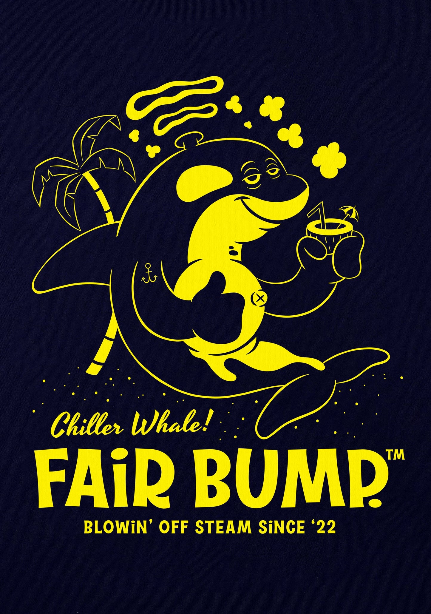 Chiller Whale (Navy Tee)