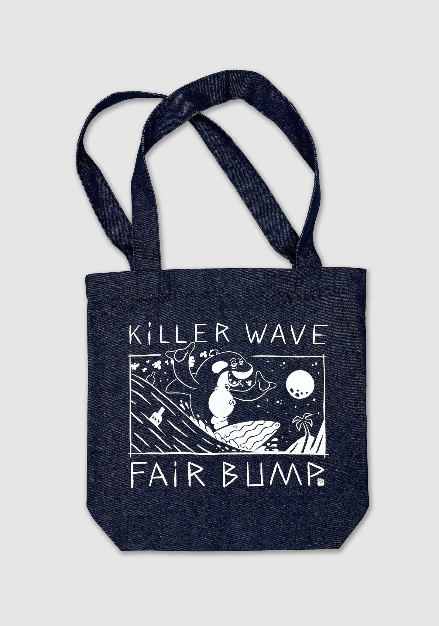 Denim Killer Wave (Tote Bag)