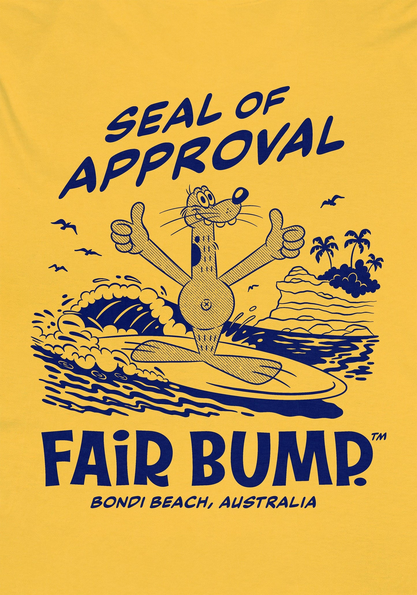 Seal of Approval Bondi (Mustard Tee)